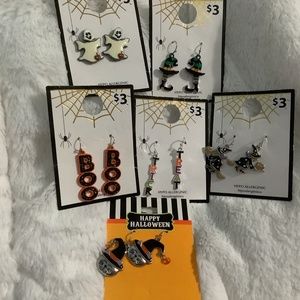 👂 6 pair of HALLOWEEN THEME PIERCED Earrings👂
